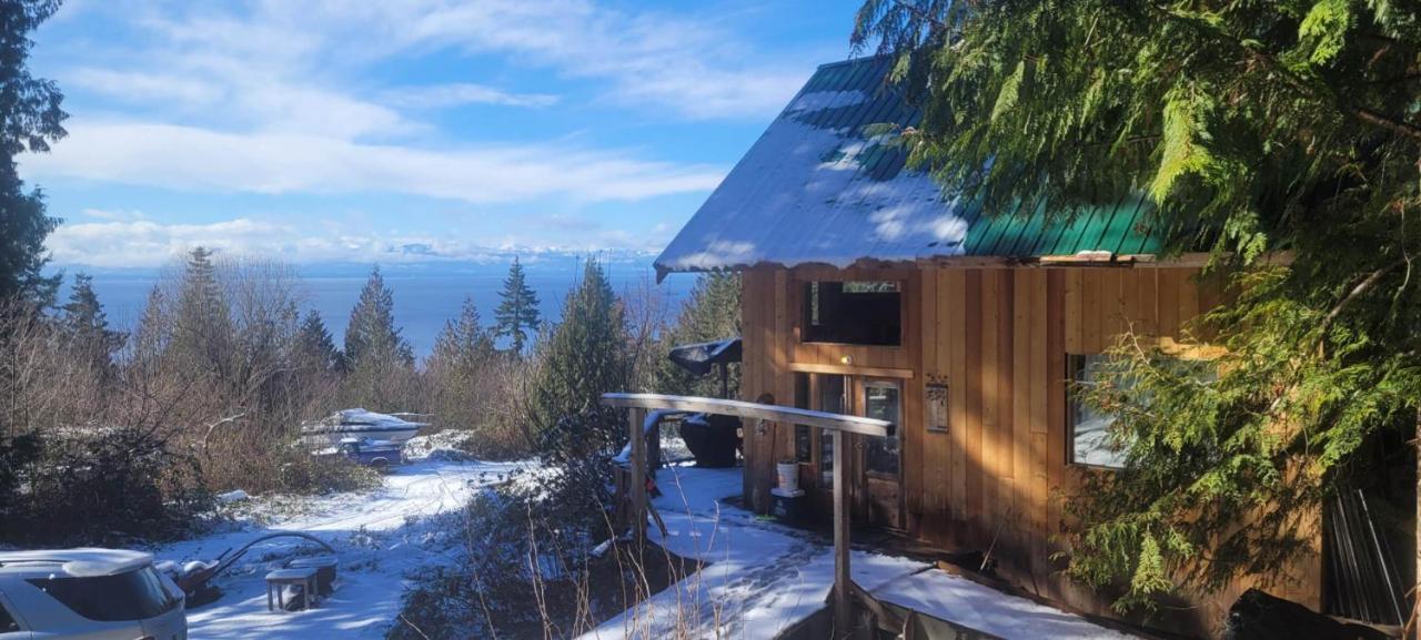 Ocean Views & Sunset Beach Cabin With Soaker Tub & Fire Pit Villa Powell River Exterior foto